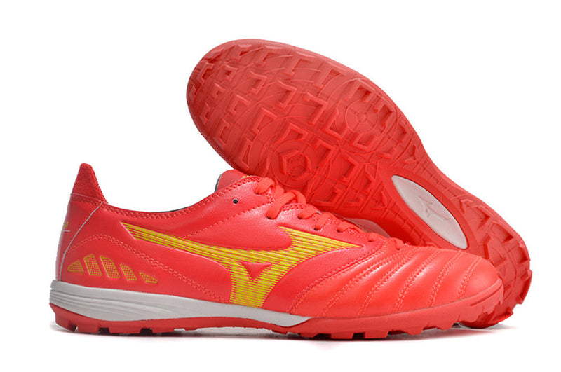 Chuteira Society Mizuno Wave Cup Classic TF Vermelha "Realease Pack"