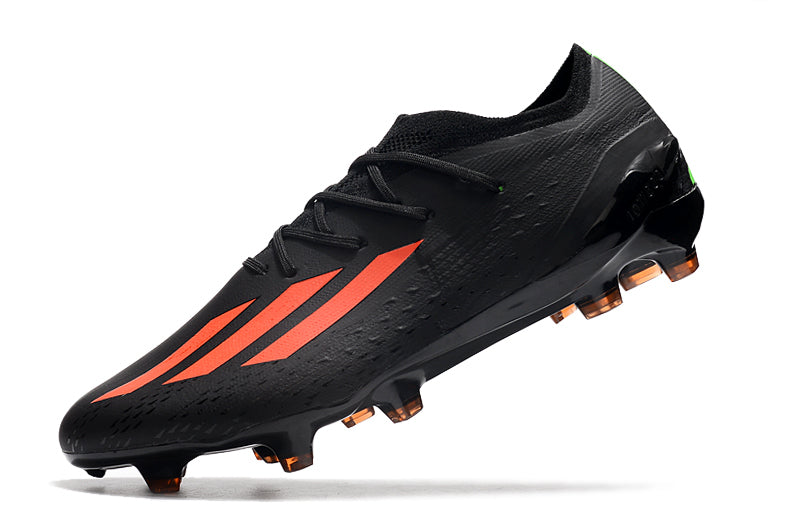 Chuteira Campo Adidas X Speeportal.1 Preto e Laranja