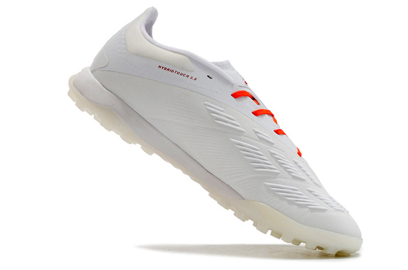 Chuteira Society Adidas Predator Elite TF Branca e Vermelha