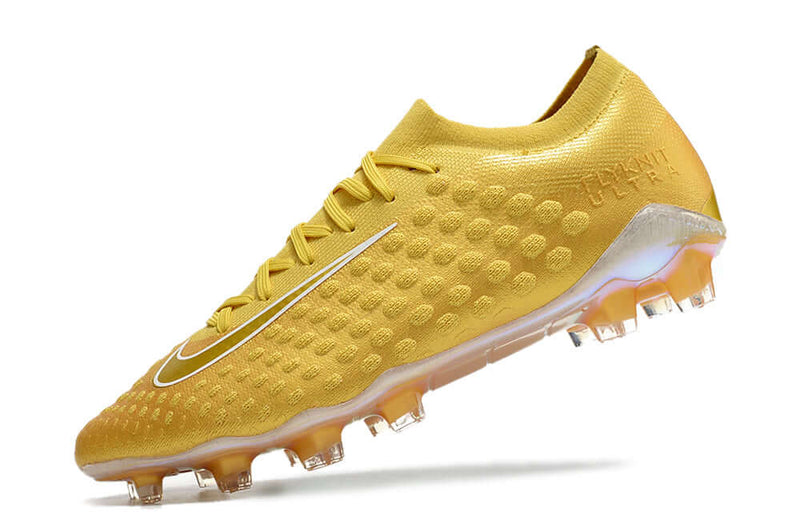 Chuteira Campo Nike Phantom Ultra Venom Elite FG Dourada