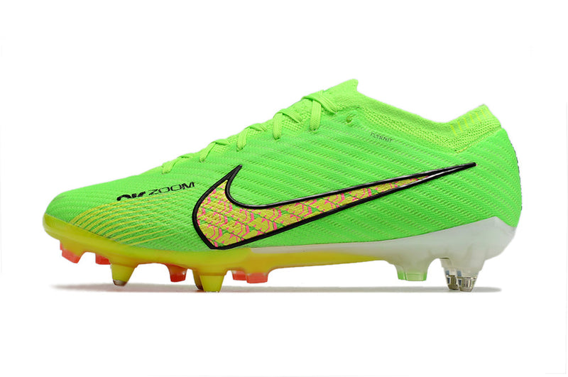 Chuteira Campo Nike Air Zoom Mercurial Vapor 15 Elite Ponta de Aluminio Verde