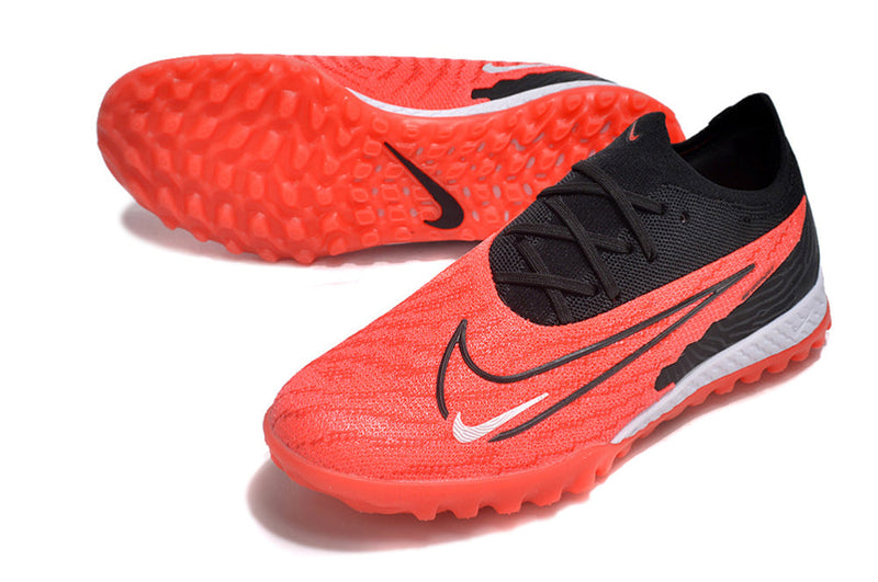 Chuteira Society Nike Phantom GX Elite TF Preta e Vermelha "Ready Pack"