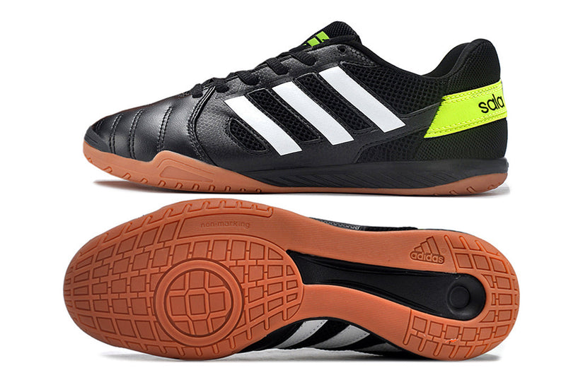 Chuteira Futsal Adidas Top Sala IC Preta e Branca