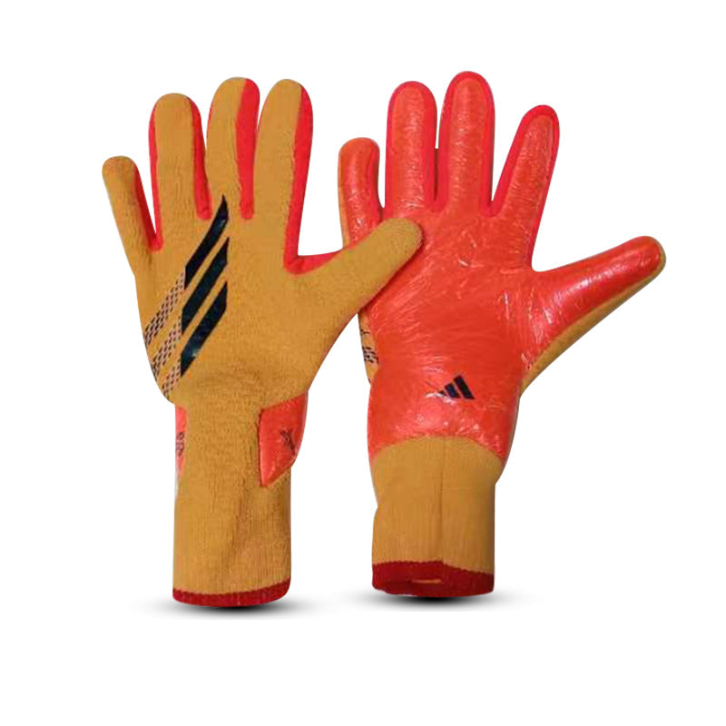 Luva de Goleiro Adidas X Speedportal Laranja e Preto "Heatspawn Pack"