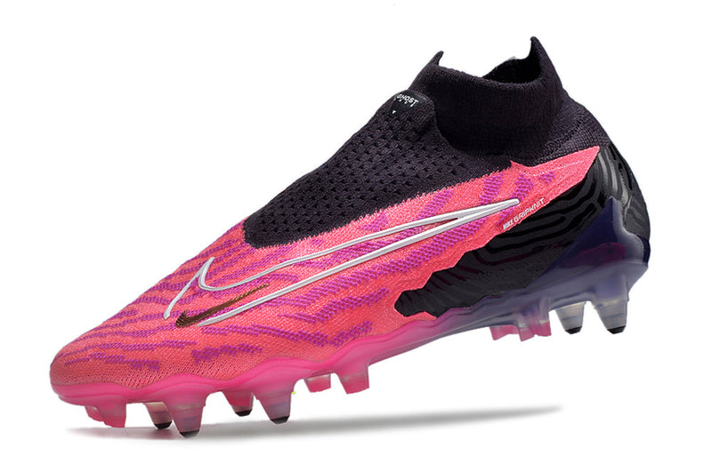 Chuteira Campo Nike Phantom GX DF Elite Ponta de Aluminio Preta e Rosa "Generation Pack"