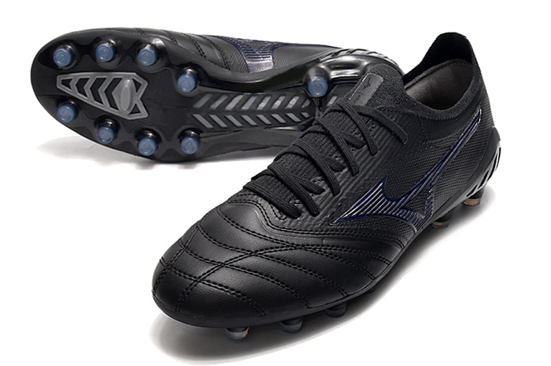 Chuteira Campo Mizuno Morelia Neo 3 FG Preta