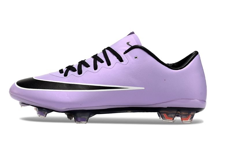 Chuteira Campo Nike Retrô Mercurial Vapor 10 FG Roxa e Preta