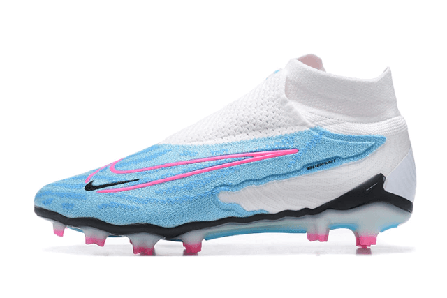 Chuteira Campo Nike Phantom GX DF Elite FG Azul e Branca "Blast Pack"