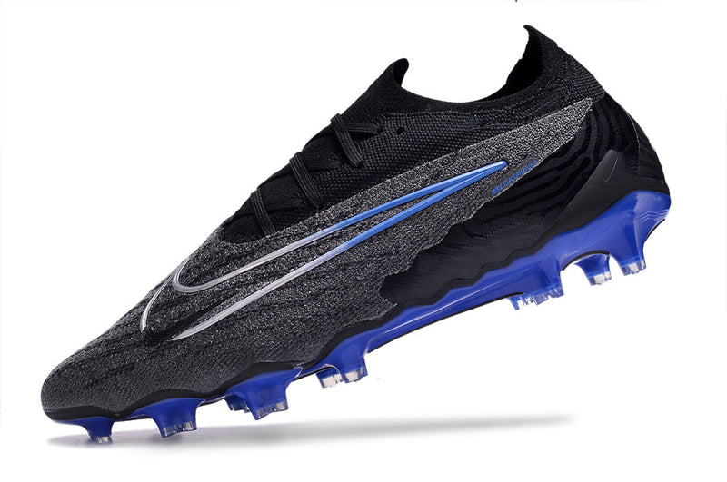 Chuteira Campo Nike Phantom GX Elite FG Preta e Azul "Shadow Pack"