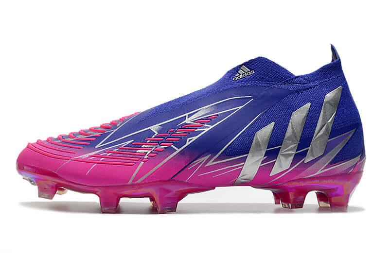 Chuteira Campo Adidas Predator Edge+ FG Roxo e Rosa "Champions Code Pack"