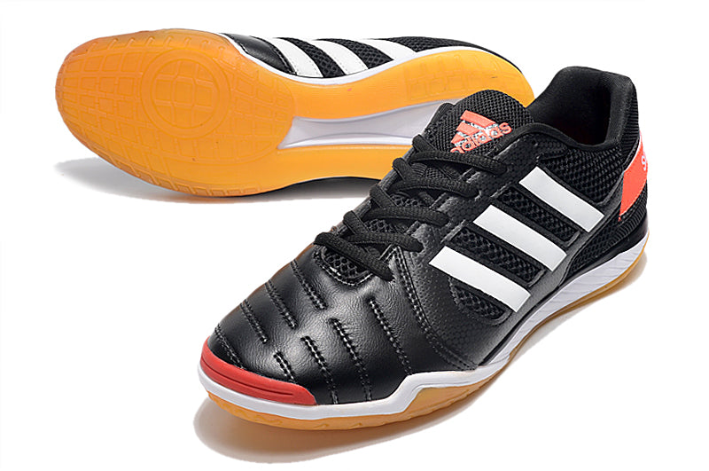 Chuteira Futsal Adidas Top Sala IC Preta e Branca