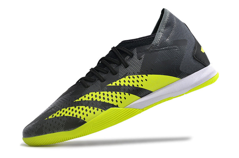 Chuteira Futsal Adidas Predator Accuracy.1 IC Preta e Verde "Crazycharged Pack"