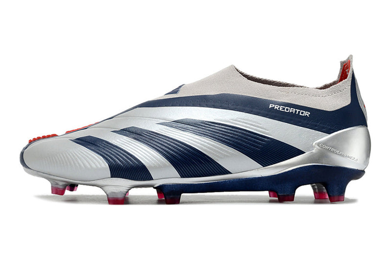 Chuteira Campo Adidas Predator LL Elite FG Prata e Azul "Roteiro Pack"