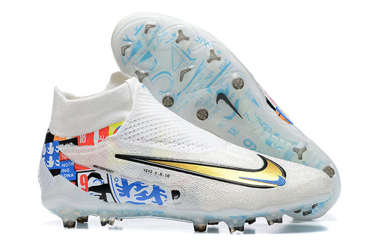 Chuteira Campo Nike Phantom GX DF Elite FG Branca "Harry Kane"