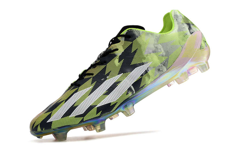 Chuteira Campo Adidas X Crazyfast+ FG Vermelha e Verde "CrazyLight"