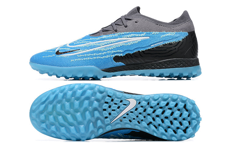 Chuteira Society Nike Phantom GX Elite TF Azul e Preta