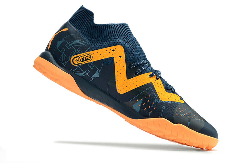 Chuteira Society Puma Future Ultimate TF Azul "DNA Pack"