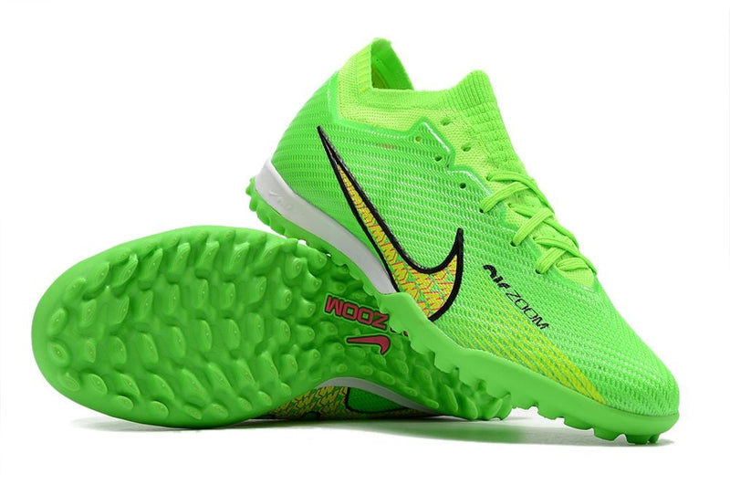 Chuteira Society Nike Air Zoom Mercurial Vapor 15 Elite TF Verde