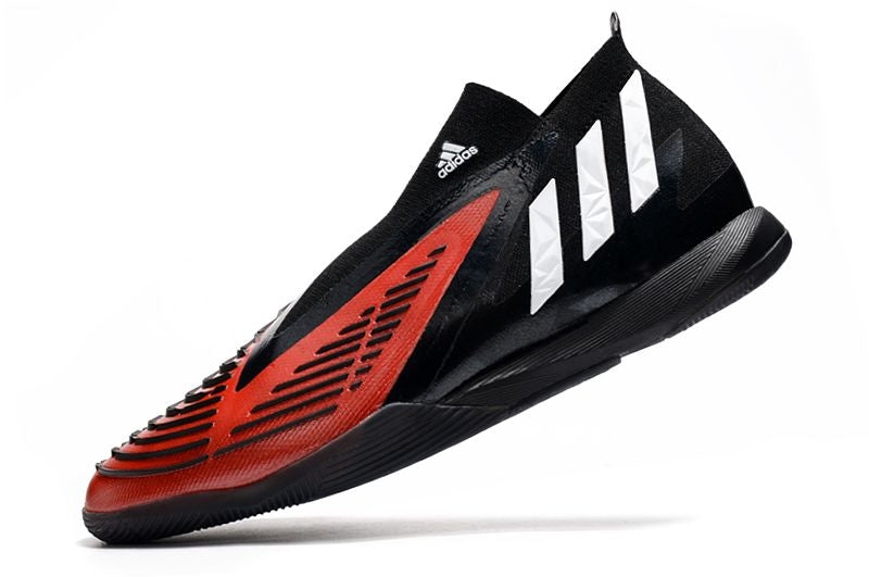 Chuteira Futsal Adidas Predator Edge+ Preta e Vermelha