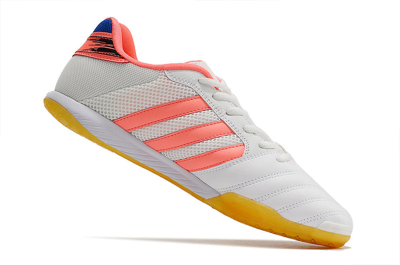 Chuteira Futsal Adidas Top Sala IC Branca e Rosa