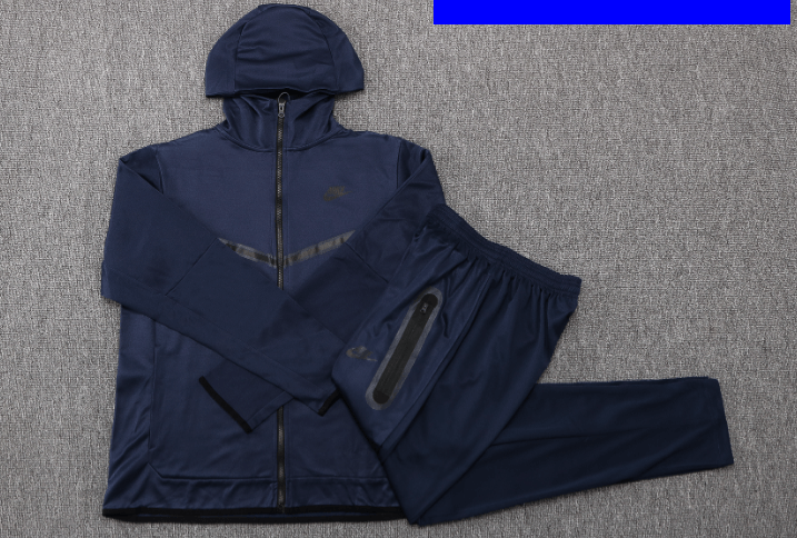 Conjunto de Moletom Nike Sportswear Tech Fleece com Touca Azul