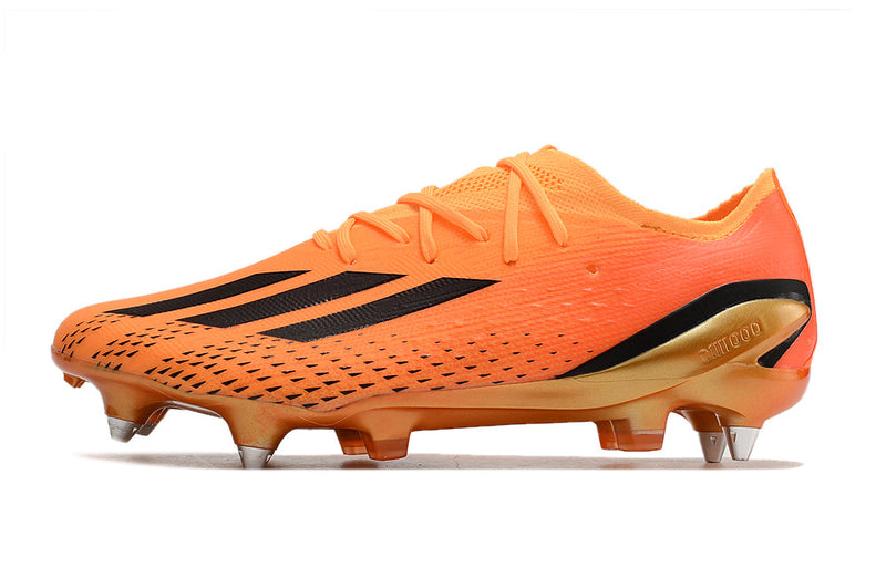 Chuteira Campo Adidas X Speedportal.1 Ponta de Aluminio Laranja "Heatspawn Pack"