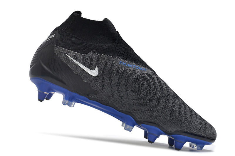 Chuteira Campo Nike Phantom GX DF Elite Ponta de Aluminio Preta e Azul "Shadow Pack"