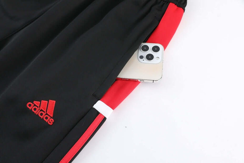 Conjunto de Frio Adidas Sportswear Azul, Vermelho e Preto