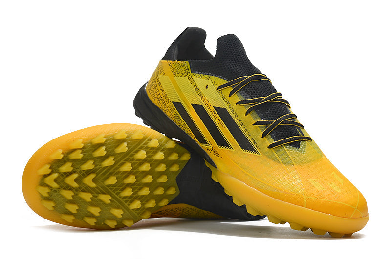 Chuteira Society Adidas X Speedflow Messi.1 TF Amarela e Preto