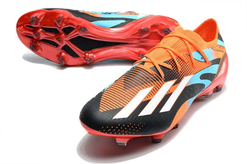 Chuteira Campo Adidas X SpeedPortal Messi.1 L10nel M35si FG Laranja e Preto