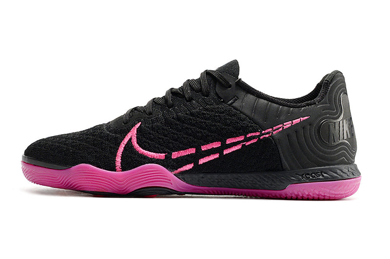 Chuteira Futsal Nike React Gato IC Preto e Rosa