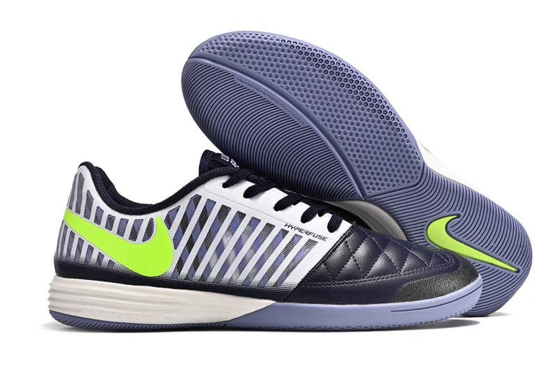 Chuteira Futsal Nike Lunar Gato II IC Azul, Branca e Verde