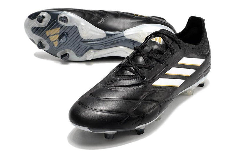 Chuteira Campo Adidas Copa Pure.1 FG Preta e Branco "Teaser"