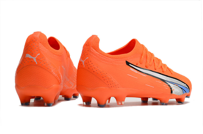 Chuteira Campo Puma Ultra Ultimate 1.4 FG Laranja "Supercharge Pack"