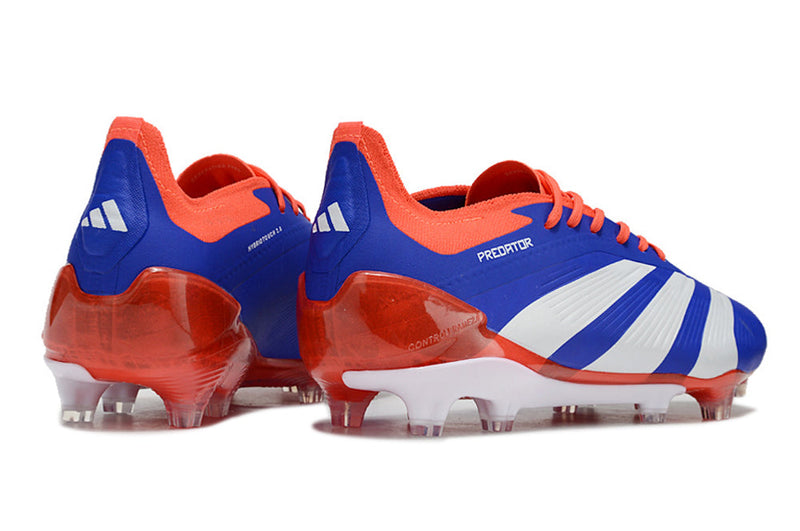 Chuteira Campo Adidas Predator Elite FG Azul, Vermelho e Branco "Advancement Pack"