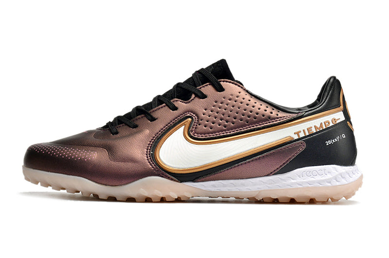 Chuteira Society Nike Tiempo Legend 9 Elite TF Cobre "Generation Pack"