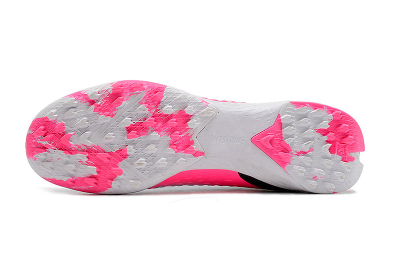 Chuteira Society Adidas X Speedportal.1 TF Branca e Rosa