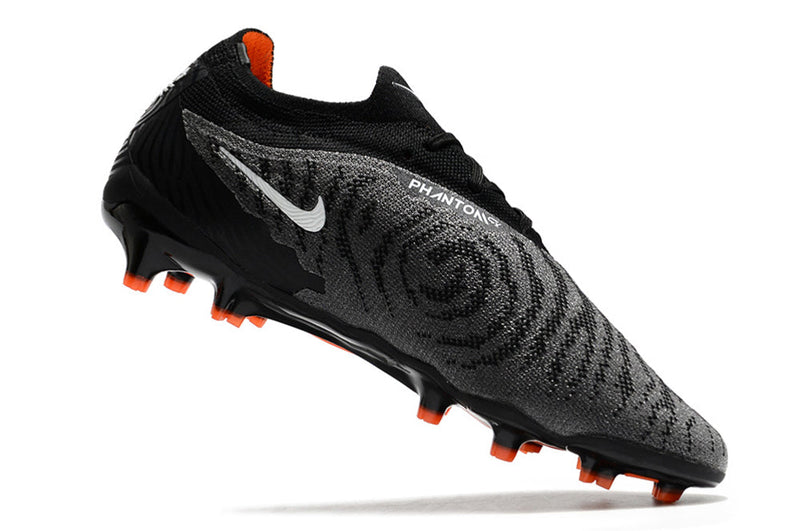 Chuteira Campo Nike Phantom GX Elite FG Preta e Laranja "Black Pack"