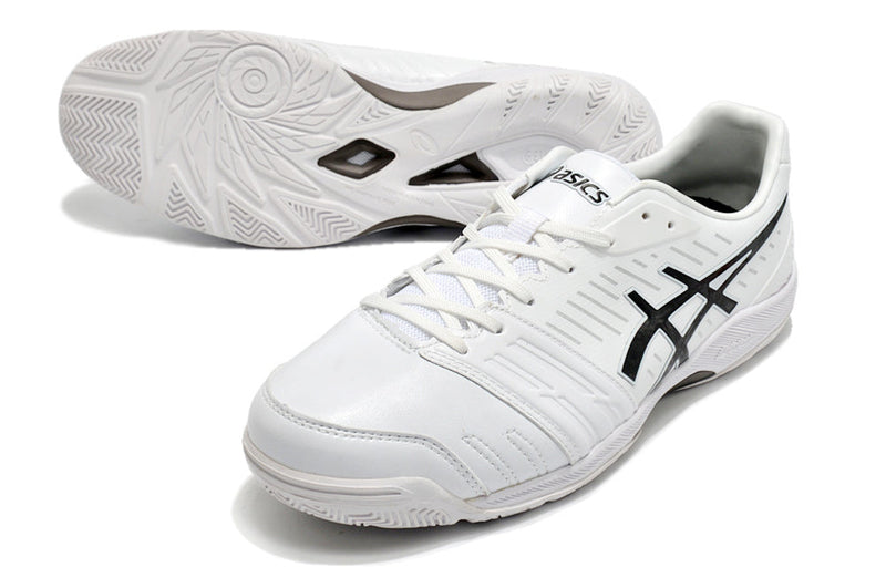 Chuteira Futsal Asics Japan Destaque II IC Branca e Preta