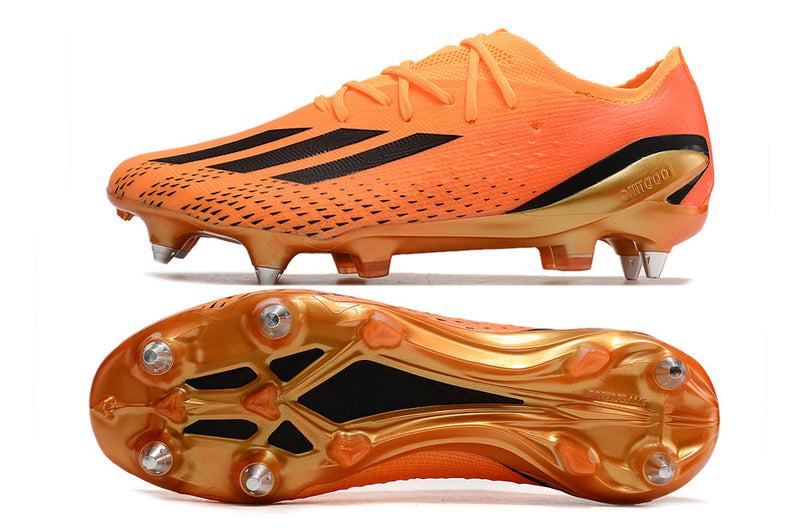 Chuteira Campo Adidas X Speedportal.1 Ponta de Aluminio Laranja "Heatspawn Pack"