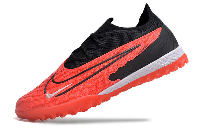 Chuteira Society Nike Phantom GX Elite TF Preta e Vermelha "Ready Pack"