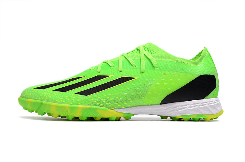 Chuteira Society Adidas X Speedportal.1 TF Verde "Game Data Pack"