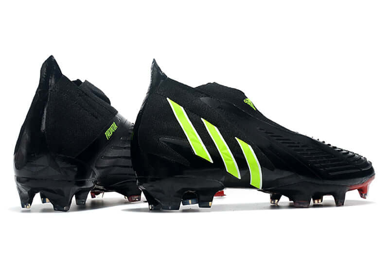 Chuteira Campo Adidas Predator Edge.1 FG Preto e Verde "Shadow Portal Pack"