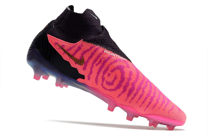 Chuteira Campo Nike Phantom GX DF Elite FG Rosa e Preta "Generation Pack"