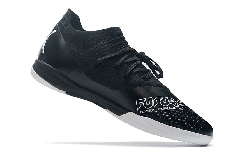 Chuteira Futsal Puma Future Z 1.3 IC Preta e Branca