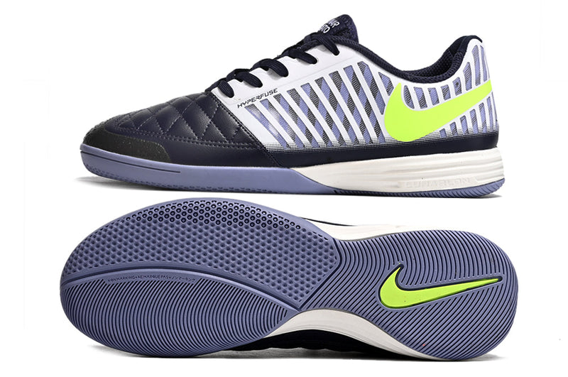 Chuteira Futsal Nike Lunar Gato II IC Azul, Branca e Verde