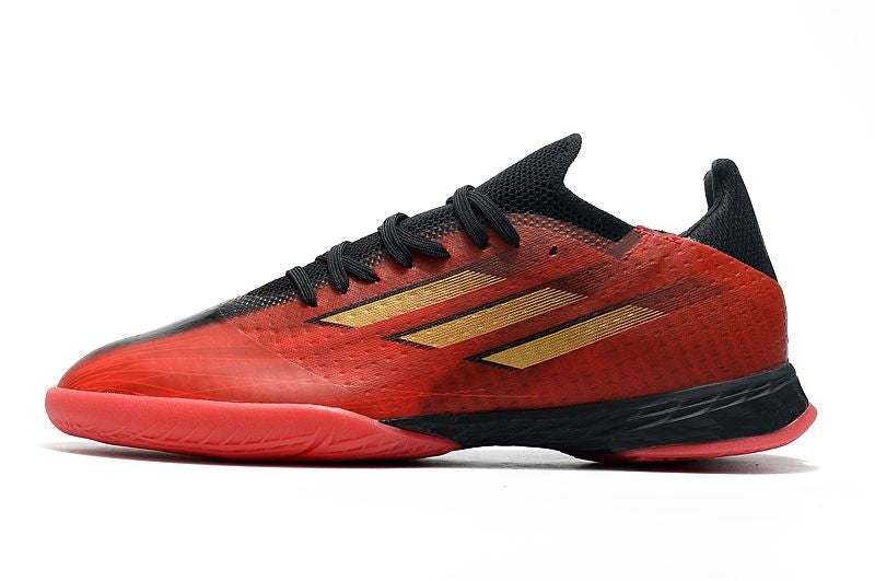 Chuteira Futsal Adidas X Speedflow.1 IC Vermelho e Preto "Showndown Pack"