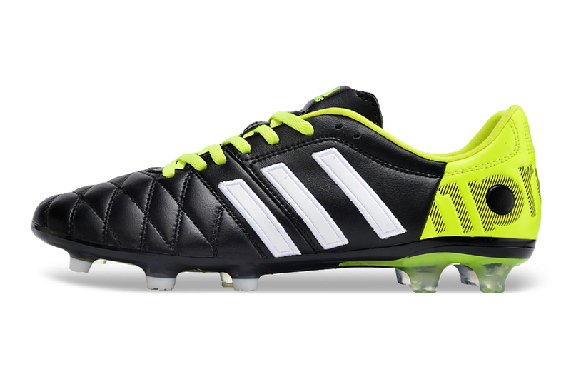 Chuteira Campo Adidas AdiPure 11 Pro FG Preta e Verde