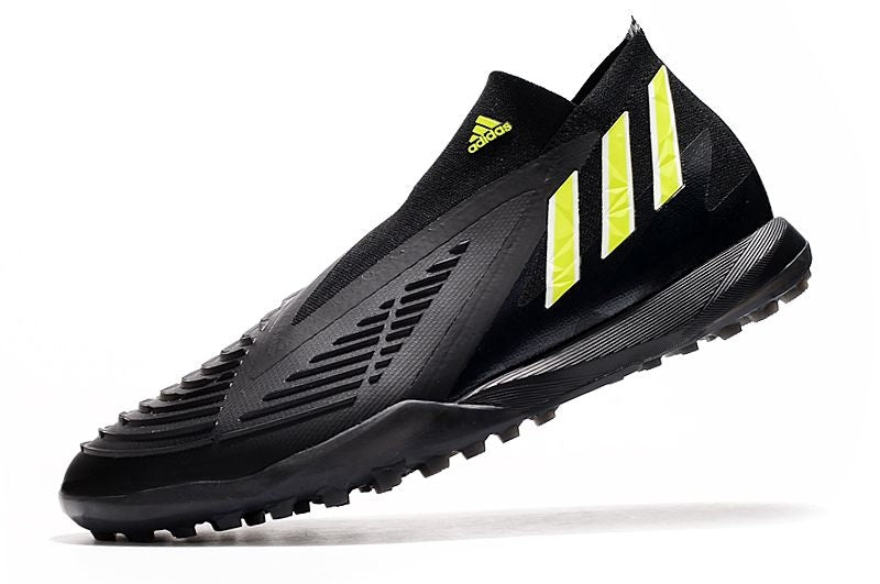 Chuteira Society Adidas Predator Edge+ TF Preto e Verde "Shadow Portal Pack"