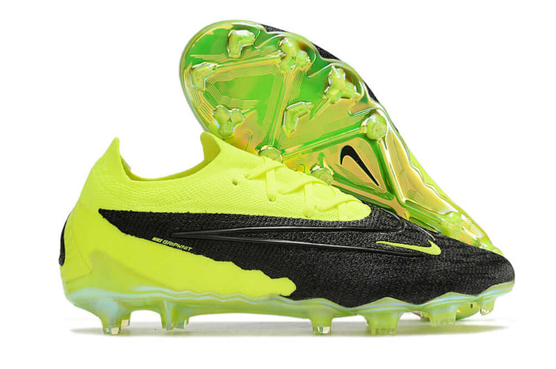 Chuteira Campo Nike Phantom GX DF Elite FG Preta e Verde